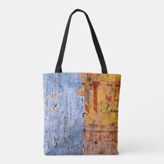 Graffiti devanagari, met wandbekleding tote bag (Achterkant)