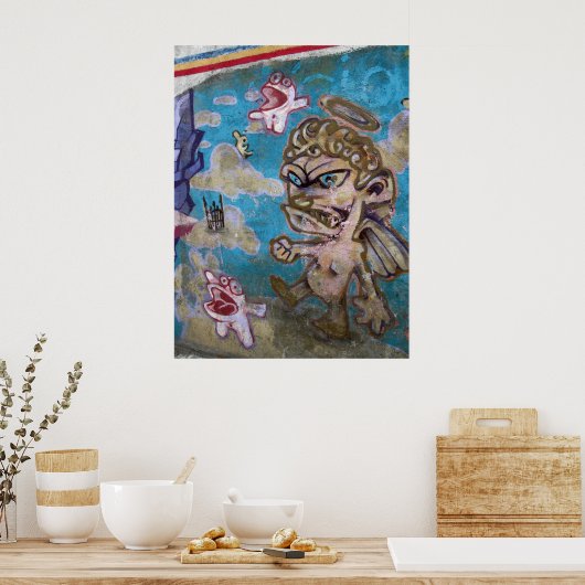 Graffiti - Devil of Angel? Poster (Keuken)