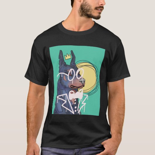 Graffiti Doberman T-shirt (Voorkant)