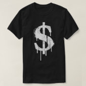 Graffiti Dollar Bill Dollar T-shirt (Design voorkant)