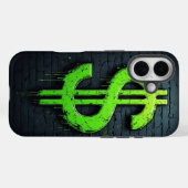 Graffiti dollarsymbool – Urban geld kunst telefoon Case-Mate iPhone Case (Achterkant (horizontaal))