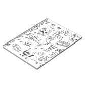 Graffiti Doodles: Punk muziek krabbelen Notitieboek (Linkerzijde)