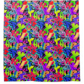 Graffiti Douchegordijn (Voorkant)