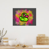 Graffiti Duck-Poster Poster (Keuken)