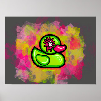 Graffiti Duck-Poster Poster