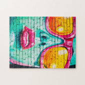 Graffiti: Een Pop Kunst Diva Puzzle Legpuzzel (Horizontaal)