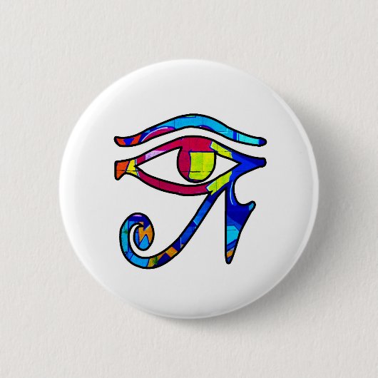 Graffiti Egyptian Eye Eye Eye of Horus Ronde Button 5,7 Cm (Voorkant)
