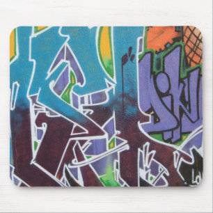 Graffiti en label muismat