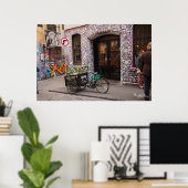 Graffiti en Poster van Bike (Thuiskantoor)