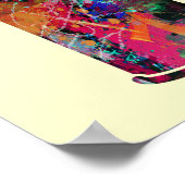 Graffiti en verfsplatter poster (Hoek)