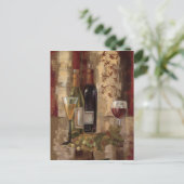 Graffiti en wijn briefkaart (Staand voorkant)