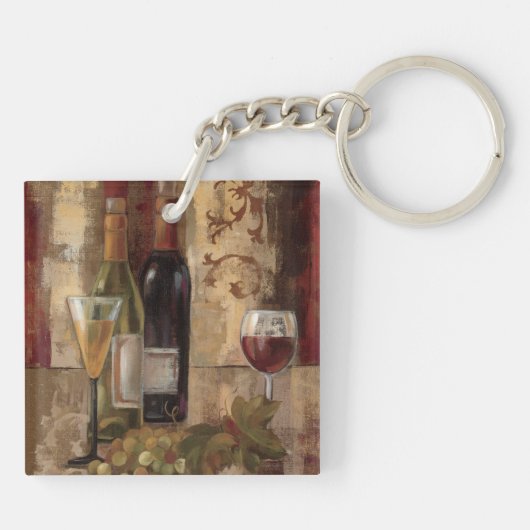 Graffiti en wijn sleutelhanger (Achterkant)
