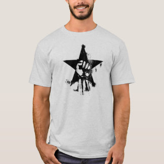 Graffiti esque Power Fist met ster T-shirt