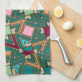 Graffiti Explosion Modern Geometric Pattern  Theedoek (Quarter Fold)