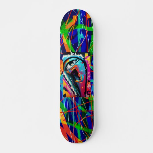 Graffiti Eye, 7 3/4" Skateboard Deck (Voorkant)