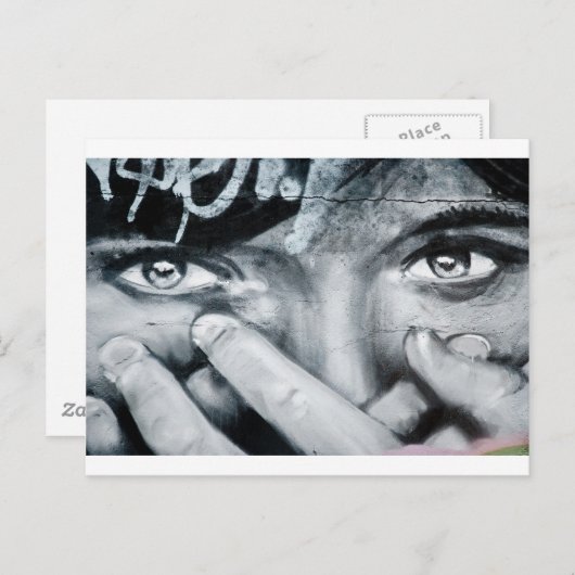 Graffiti Eye Briefkaart (Voorkant / Achterkant)