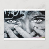 Graffiti Eye Briefkaart (Voorkant)