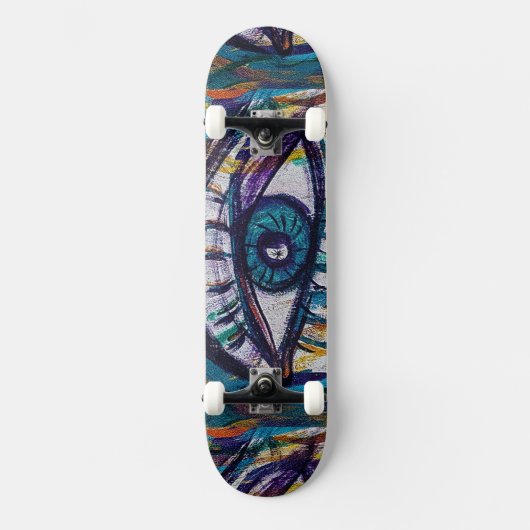 Graffiti Eye Persoonlijk Skateboard (Voorkant)
