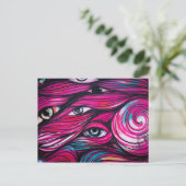 Graffiti Eye Urban Street Briefkaart (Staand voorkant)