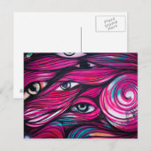 Graffiti Eye Urban Street Briefkaart (Voorkant / Achterkant)