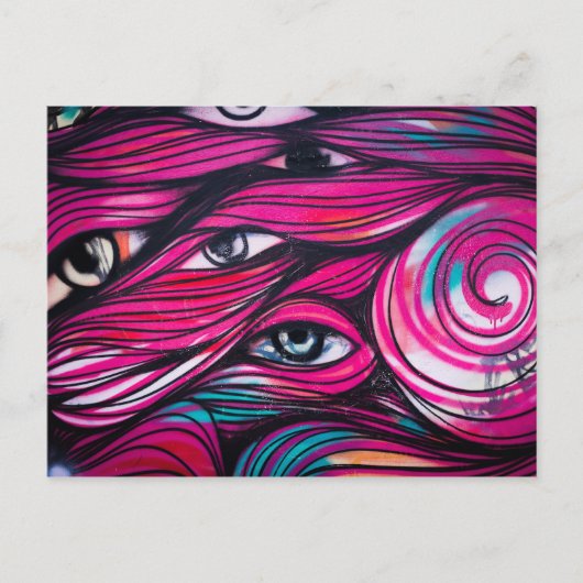 Graffiti Eye Urban Street Briefkaart (Voorkant)
