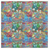 Graffiti Fabric Stof (Swatch)