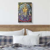 Graffiti Farao King Tut Canvas Afdruk (Insitu (Slaapkamer))