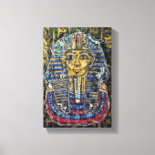 Graffiti Farao King Tut Canvas Afdruk (Voorkant)