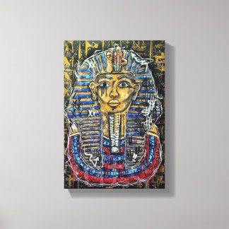Graffiti Farao King Tut Canvas Afdruk