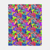 Graffiti Fleece Deken (Voorkant)