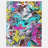 Graffiti Fleece Deken (Voorkant)