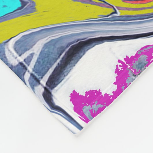 Graffiti Fleece Deken (Hoek)