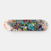 Graffiti Floral Deck voor skateboard (Horizontaal)