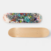 Graffiti Floral Deck voor skateboard (Horizontaal)