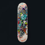 Graffiti Floral Deck voor skateboard<br><div class="desc">Maak dit Graffiti Floral Deck voor Skateboard uw door jouw tekst toe te voegen. Als u toegang wilt krijgen tot geavanceerde bewerkingsgereedschappen, gaat u naar "Deze sjabloon aanpassen" en klikt u op "Details", scrolt u naar beneden en drukt u op de link "Klik om verder aan te passen". Ideaal voor...</div>