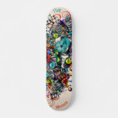 Graffiti Floral Deck voor skateboard (Voorkant)