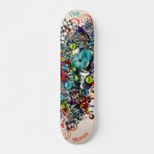 Graffiti Floral Deck voor skateboard