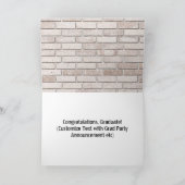 Graffiti Foto op Bricks Afstudeerder Aankondiging (Binnen)