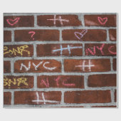 Graffiti-foto van New York City Street Cadeaupapier (Vlak)