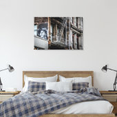 Graffiti-foto van New York City Street Canvas Afdruk (Insitu (Slaapkamer))