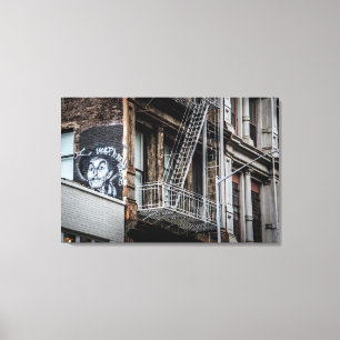 Graffiti-foto van New York City Street Canvas Afdruk