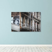 Graffiti-foto van New York City Street Canvas Afdruk (Insitu (Houten vloer))