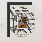 graffiti foto verjaardag kaart (Voorkant / Achterkant)