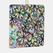 Graffiti Four Leaf Clovers Keramisch Ornament (Rechts)