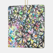 Graffiti Four Leaf Clovers Keramisch Ornament (Links)