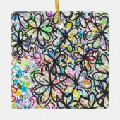 Graffiti Four Leaf Clovers Keramisch Ornament (Voorkant)