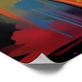 Graffiti Franse buldog Poster (Hoek)