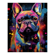 Graffiti Franse buldog