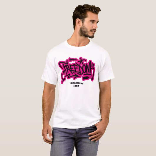 Graffiti Freedom T-shirt (Voorkant volledig)