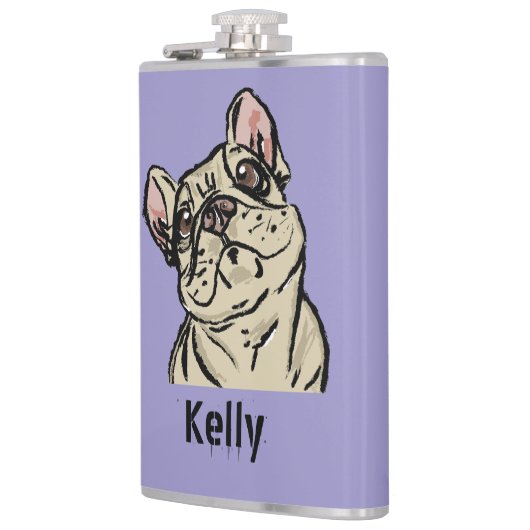 Graffiti French bulldog Heupfles (Links)